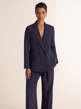 NWT M.M. LaFleur O'Hara 2.0 Jacket in Oxford Blue, Size 6
